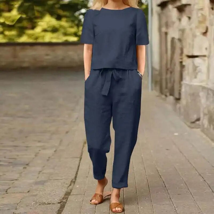 Shanelle™ | Fashionable Linen Jumpsuit