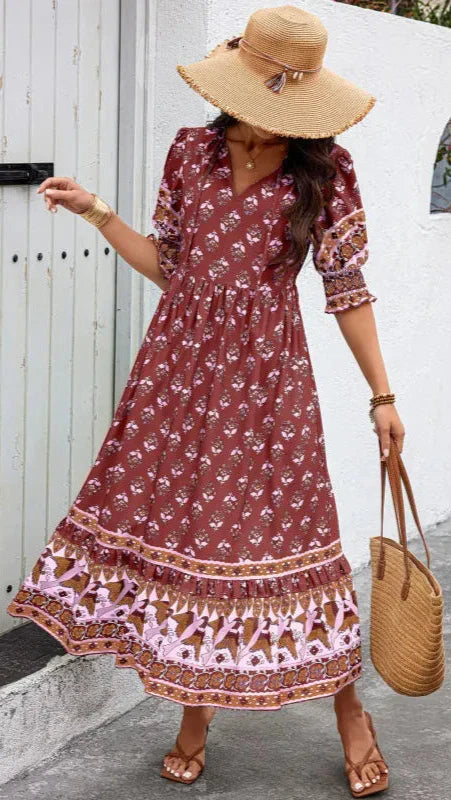 Rosebud | Bohemian Midi Dress