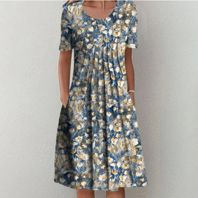 Calliope - Elegant Floral Dress