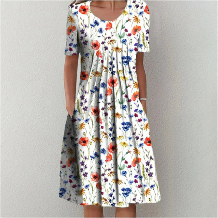 Calliope - Elegant Floral Dress