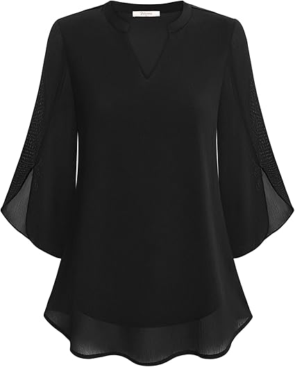 Rosey | Double Layers Chiffon Blouse