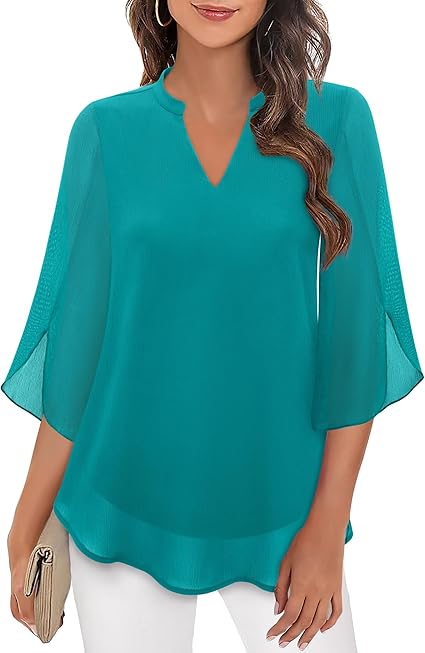 Rosey | Double Layers Chiffon Blouse