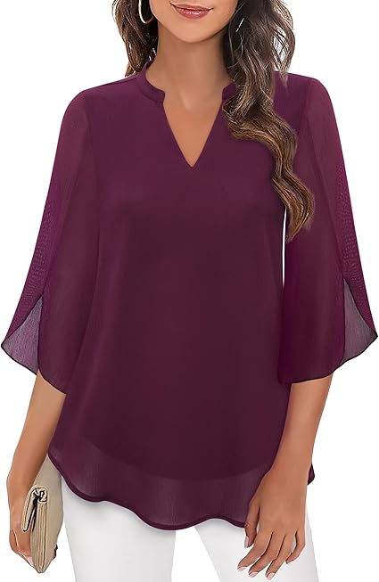 Rosey | Double Layers Chiffon Blouse