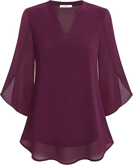 Rosey | Double Layers Chiffon Blouse