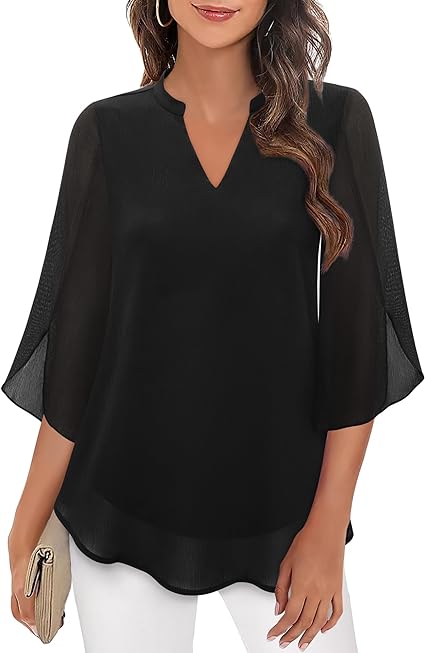 Rosey | Double Layers Chiffon Blouse