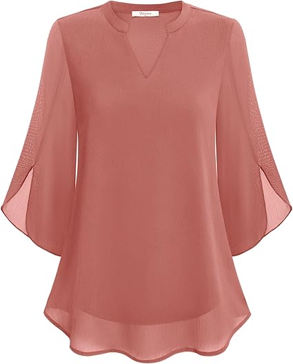 Rosey | Double Layers Chiffon Blouse