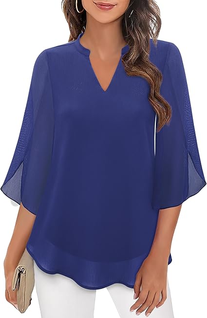 Rosey | Double Layers Chiffon Blouse