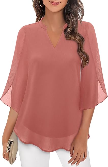 Rosey | Double Layers Chiffon Blouse