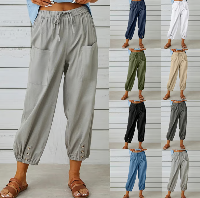 Emilia | Casual Buttoned Trousers