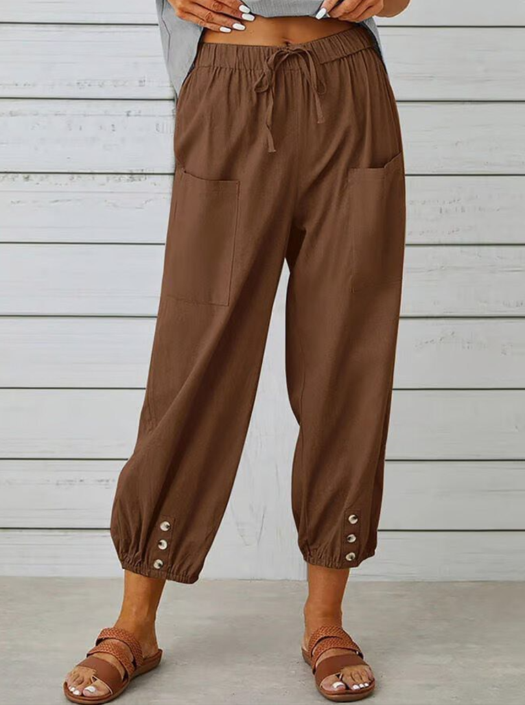 Emilia | Casual Buttoned Trousers