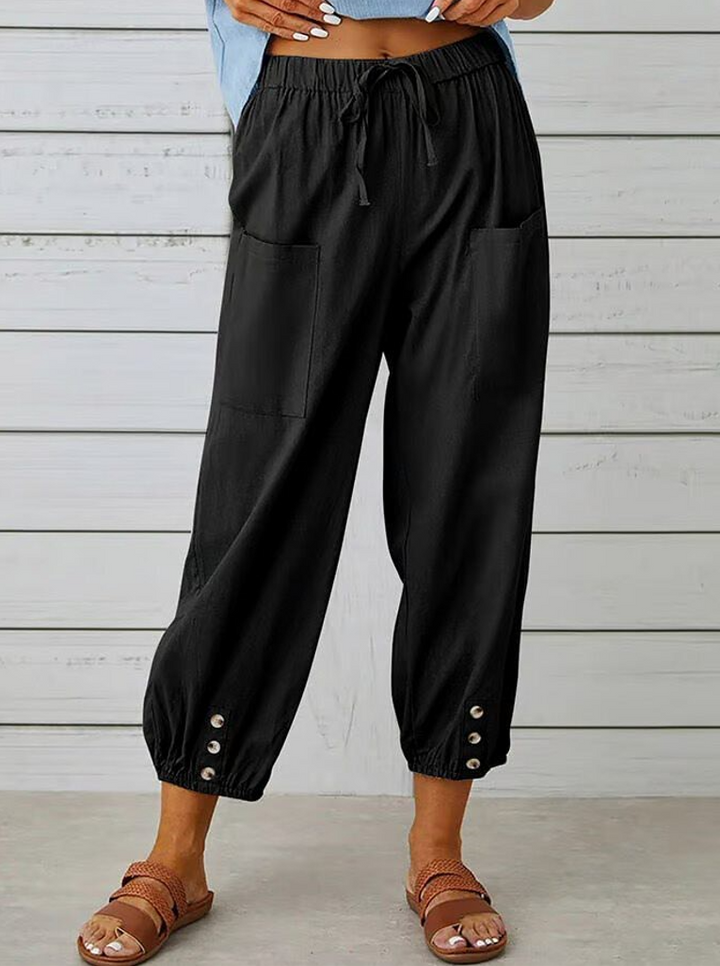 Emilia | Casual Buttoned Trousers