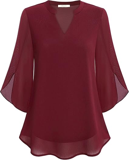 Rosey | Double Layers Chiffon Blouse