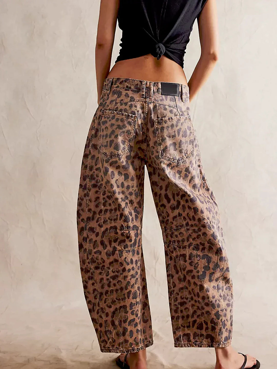 Anastasia | Print Barrel Jeans