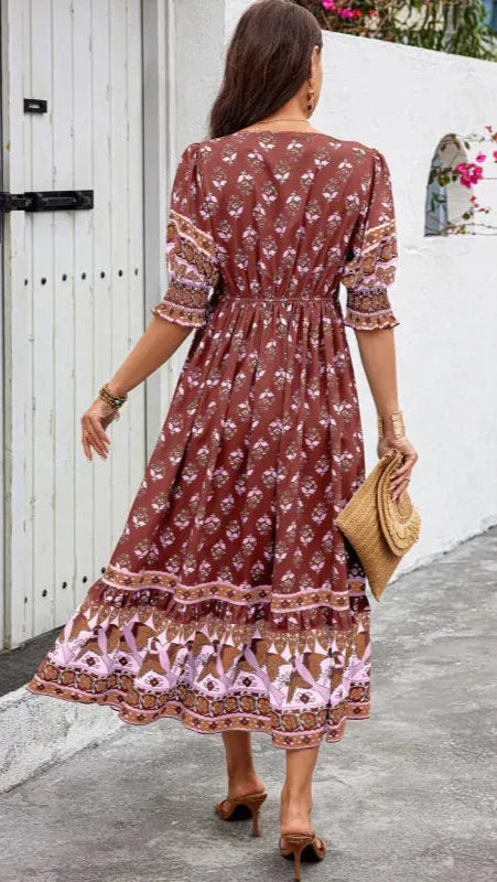 Rosebud | Bohemian Midi Dress