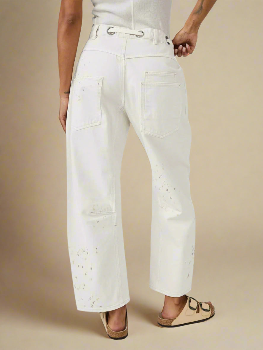 Felixa | Wide Leg Patchwork Denim Pants