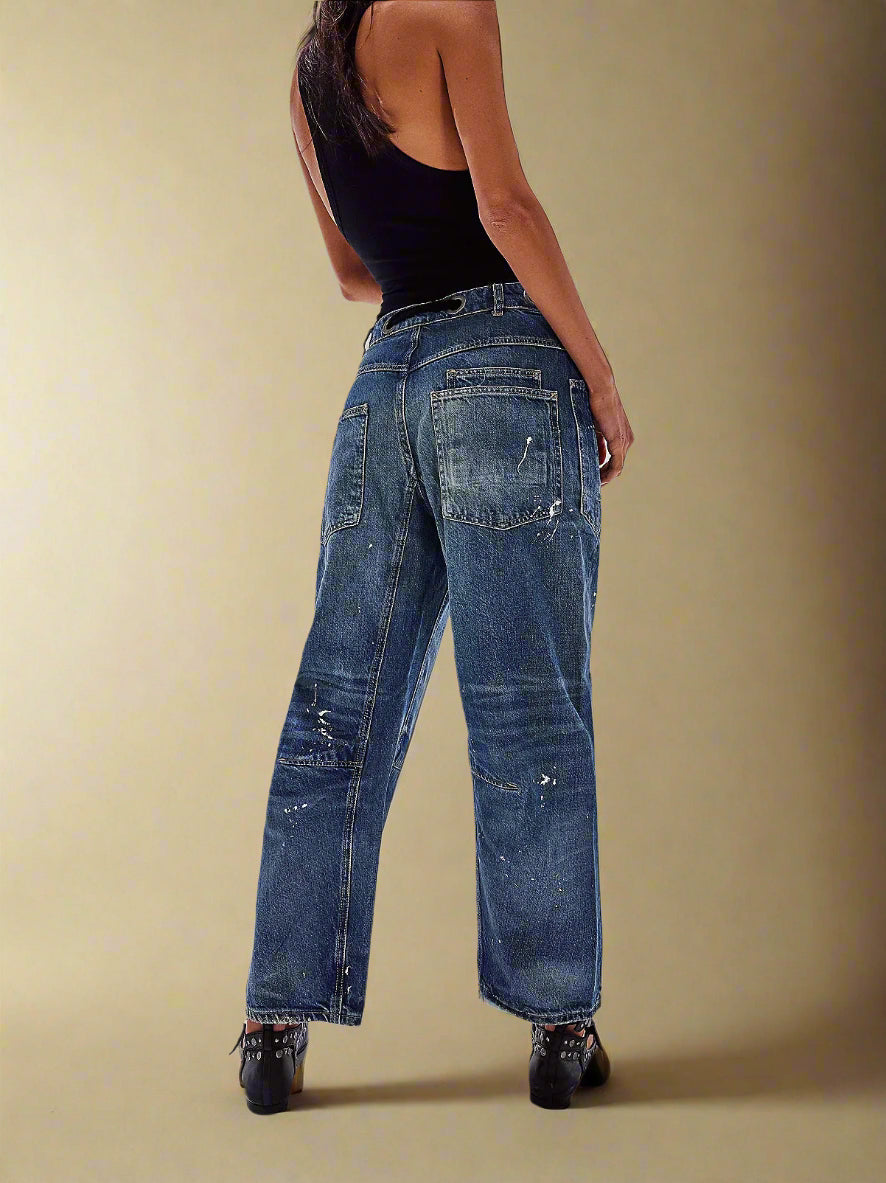 Felixa | Wide Leg Patchwork Denim Pants
