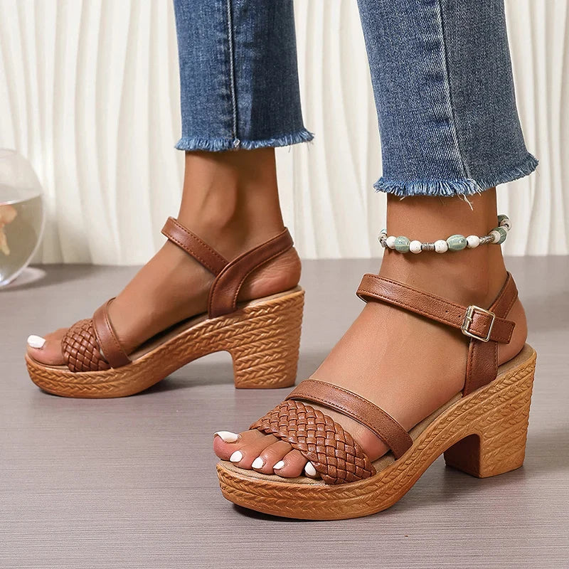 Shira™ | Woven Platform Sandals