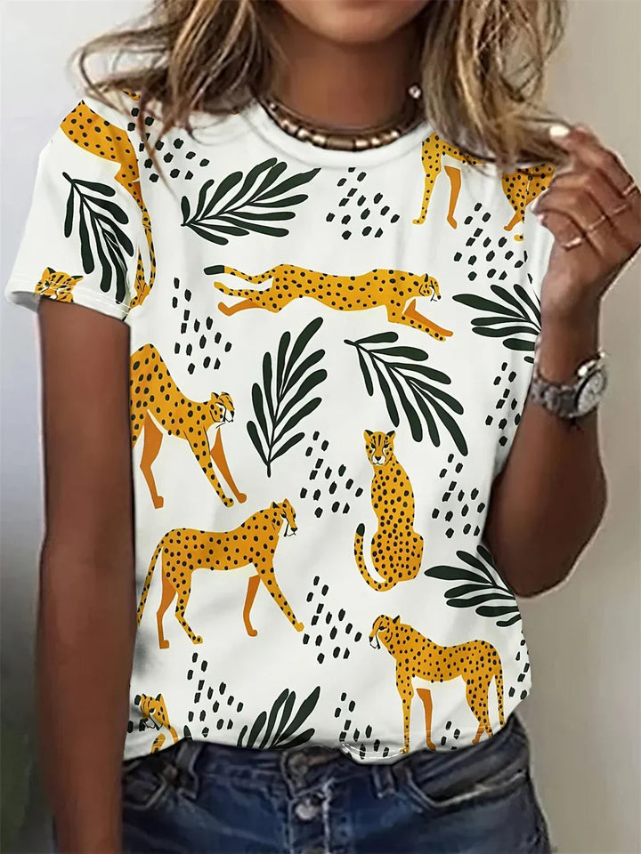 Elsy | Elegant Shirt With Animal Print