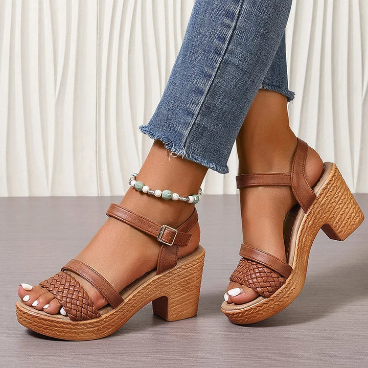 Shira™ | Woven Platform Sandals