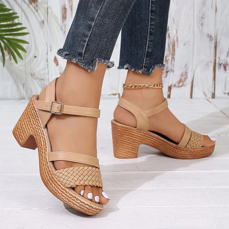 Shira™ | Woven Platform Sandals