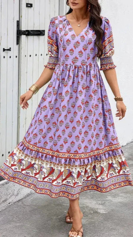 Rosebud | Bohemian Midi Dress